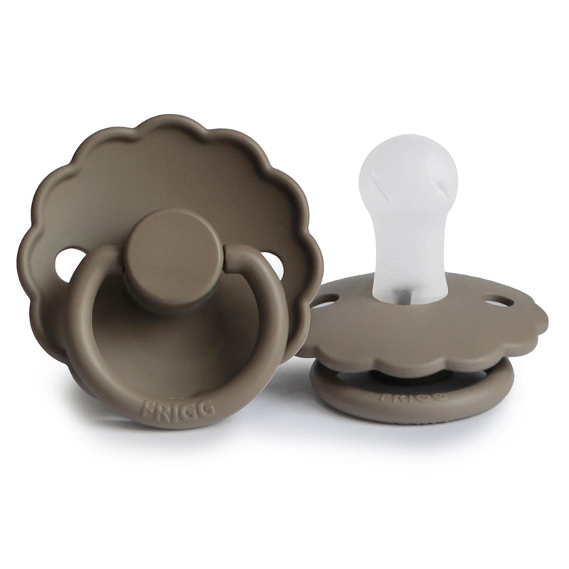FRIGG Round Pacifier - Daisy Silicone Size 1 - Portobello