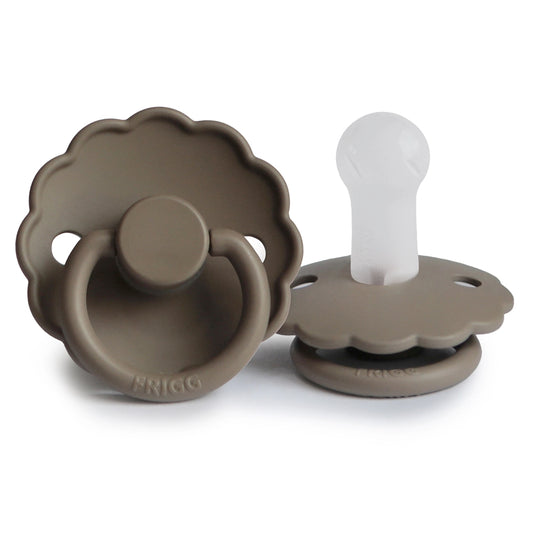 FRIGG Round Pacifier - Daisy Silicone Size 2 - Portobello