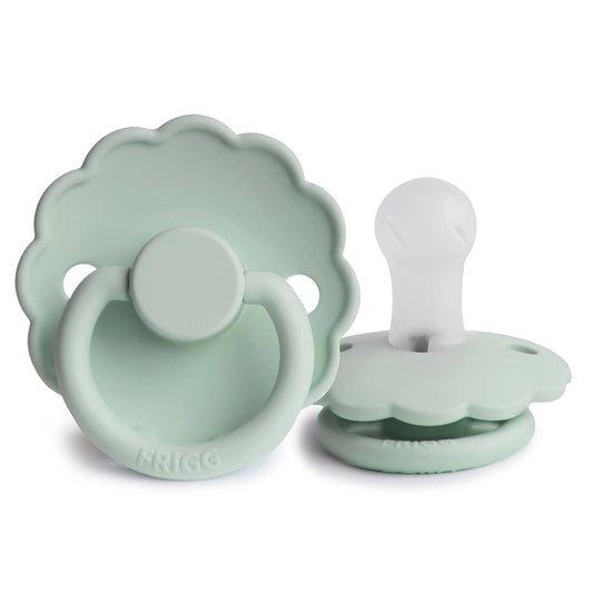 FRIGG Round Pacifier - Daisy Silicone Size 1 - Seafoam