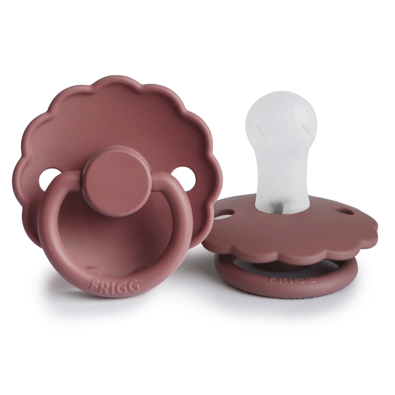 FRIGG Round Pacifier - Daisy Silicone Size 1 - Woodchuck