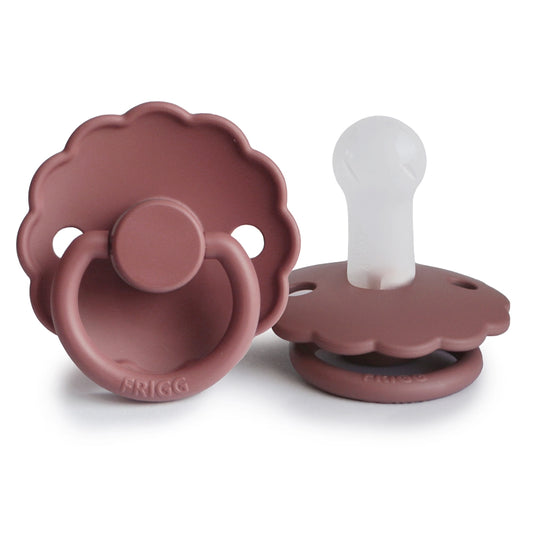 FRIGG Round Pacifier - Daisy Silicone Size 2 - Woodchuck