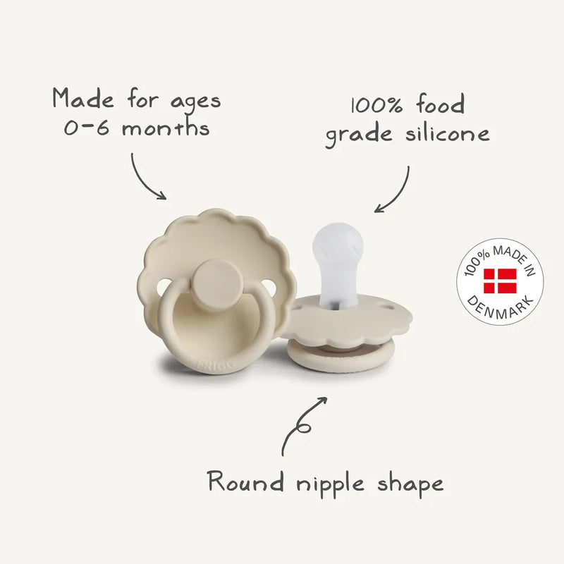 FRIGG 4-Pack Pacifiers - Silicone Size 1 - Snowflake Dream