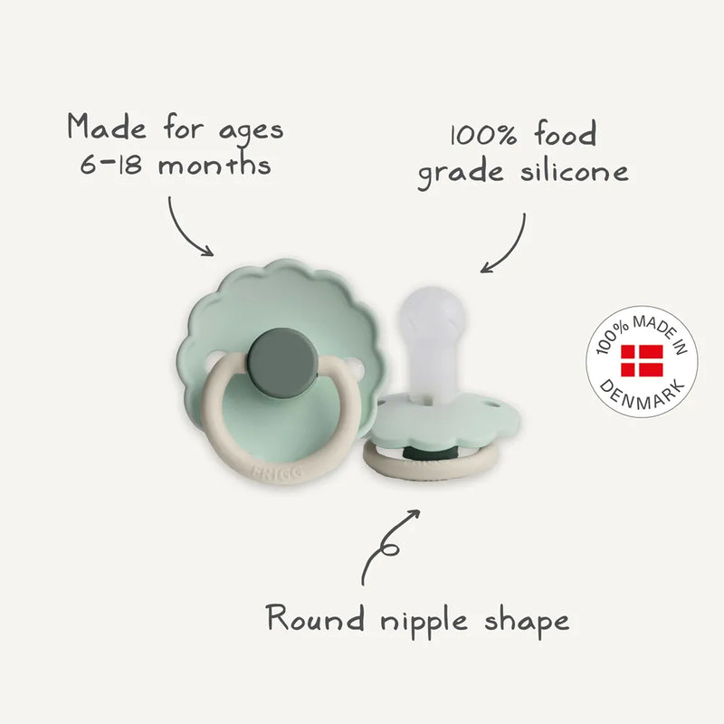 FRIGG 6-Pack Pacifiers - Silicone Size 2 - Cinnamon Charm