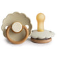 FRIGG Round Pacifier - Daisy Latex Size 2 - Desert