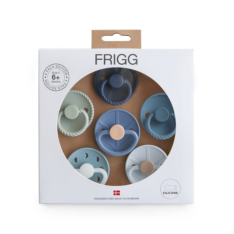 FRIGG 6-Pack Pacifiers - Silicone Size 2 - Endless Sea