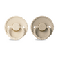 FRIGG Mini Mocha Latex 2-Pack Vanilla Cream/Cappuccino - Size 2