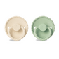 FRIGG Mini Mocha Silicone 2-Pack Vanilla Cream/Matcha Latte - Size 2