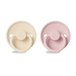 FRIGG Mini Mocha Silicone 2-Pack Vanilla Cream/Rose Latte - Size 1