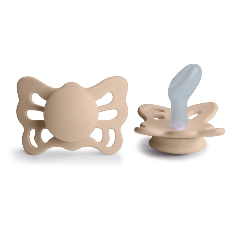FRIGG Anatomical Pacifier - Butterfly Silicone Size 1 - Croissant