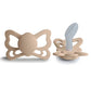 FRIGG Anatomical Pacifier - Butterfly Silicone Size 2 - Croissant