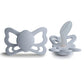 FRIGG Anatomical Pacifier - Butterfly Silicone Size 2 - Powder Blue