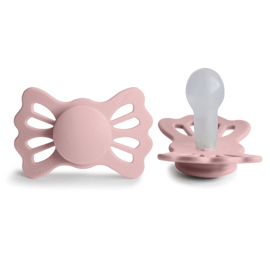 FRIGG Symmetrical Pacifier - Lucky Silicone Size 2 - Baby Pink