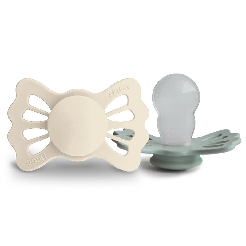 FRIGG Pacifier - Lucky Silicone 2-Pack Size 2 - Cream/Sage