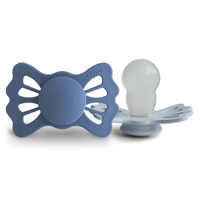 FRIGG Pacifier - Lucky Silicone 2-Pack Size 2 - Ocean View/Powder Blue