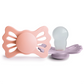 FRIGG Pacifier - Lucky Silicone 2-Pack Size 2 - Soft Lilac/Pretty in Peach