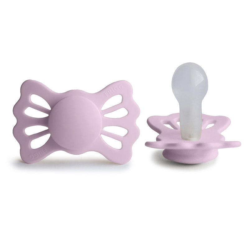 FRIGG Symmetrical Pacifier - Lucky Silicone Size 2 - Soft Lilac