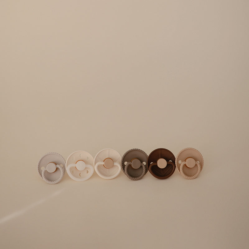 FRIGG 6-Pack Pacifiers - Silicone Size 2 - Earthy Wonder