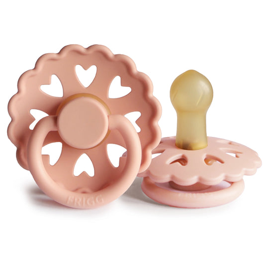FRIGG Round Pacifier - Fairytale X H.C. Andersen Latex Size 1 - The Princess and the Pea