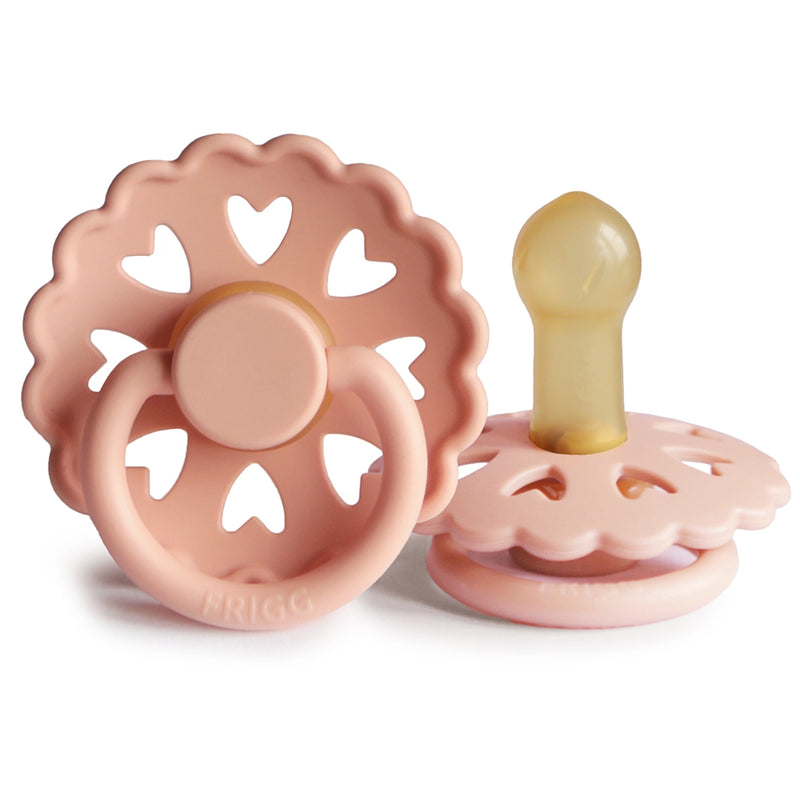 FRIGG Round Pacifier - Fairytale X H.C. Andersen Latex Size 2 - The Princess and the Pea