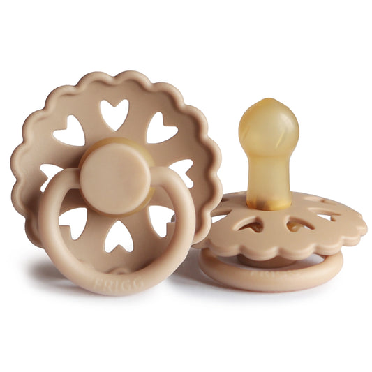 FRIGG Round Pacifier - Fairytale X H.C. Andersen Latex Size 1 - The Emperors New Clothes
