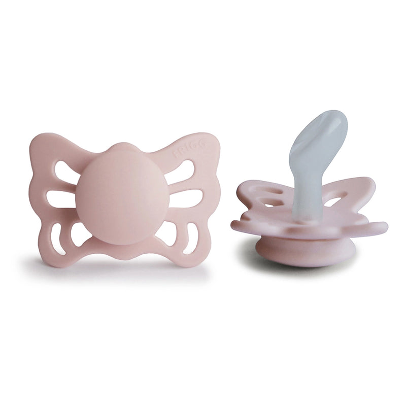 FRIGG Anatomical Pacifier - Butterfly Silicone Size 1 - Blush