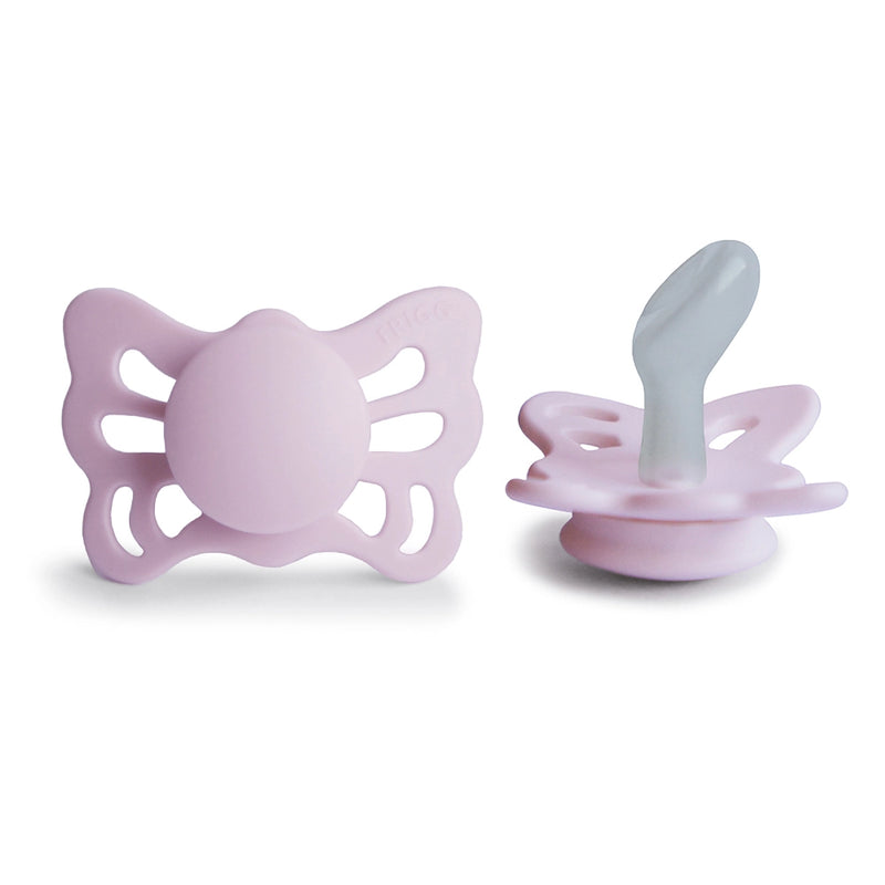 FRIGG Anatomical Pacifier - Butterfly Silicone Size 1 - Soft Lilac