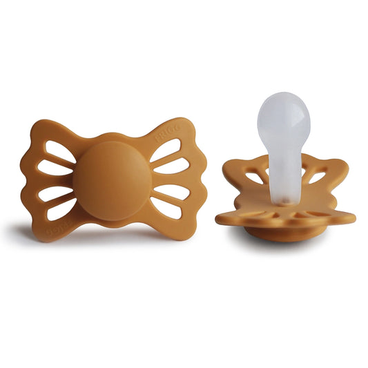 FRIGG Symmetrical Pacifier - Lucky Silicone Size 2 - Honey Gold