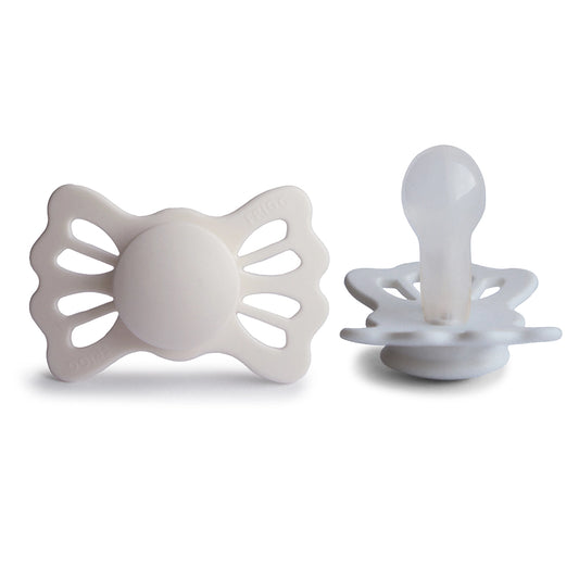 FRIGG Symmetrical Pacifier - Lucky Silicone Size 2 - Silver Gray