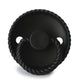 FRIGG Round Pacifier - Rope Silicone Size 2 - Jet Black