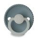 FRIGG Round Pacifier - Rope Night Silicone Size 2 - Stone Blue