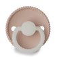 FRIGG Round Pacifier - Rope Night Silicone Size 2 - Blush