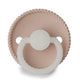 FRIGG Round Pacifier - Rope Night Silicone Size 2 - Blush