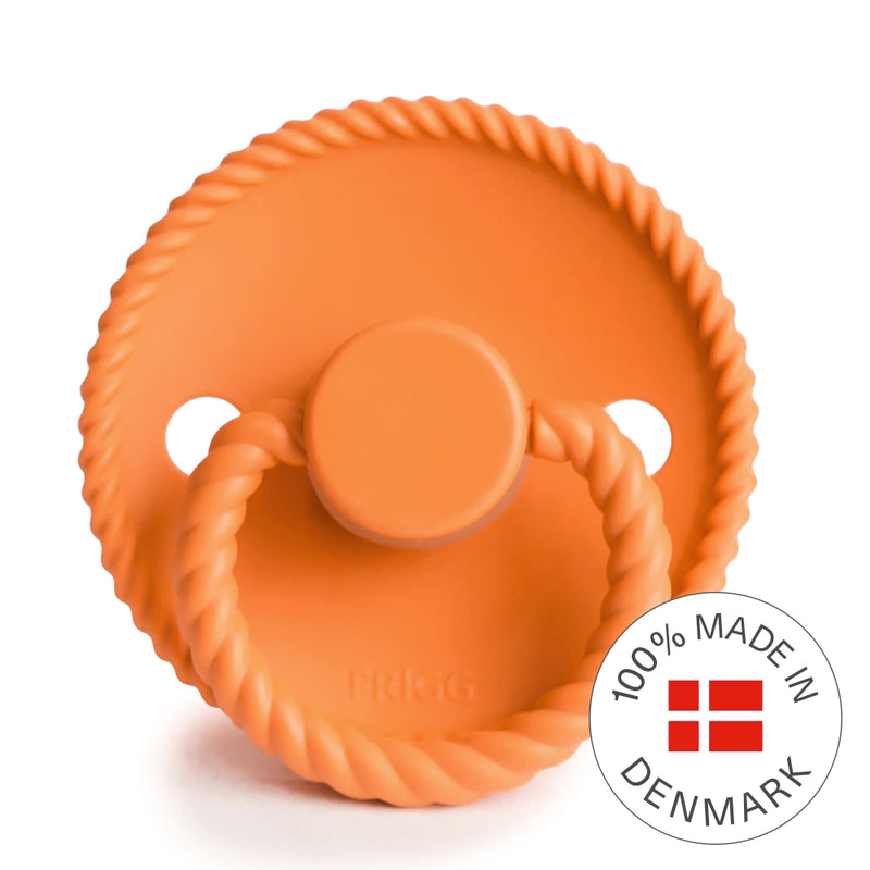 FRIGG Round Pacifier - Rope Silicone Size 1 - Maple