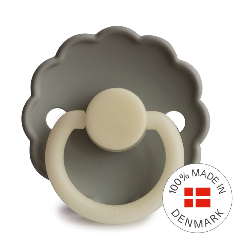 FRIGG Round Pacifier - Daisy Night Silicone Size 1 - Portobello
