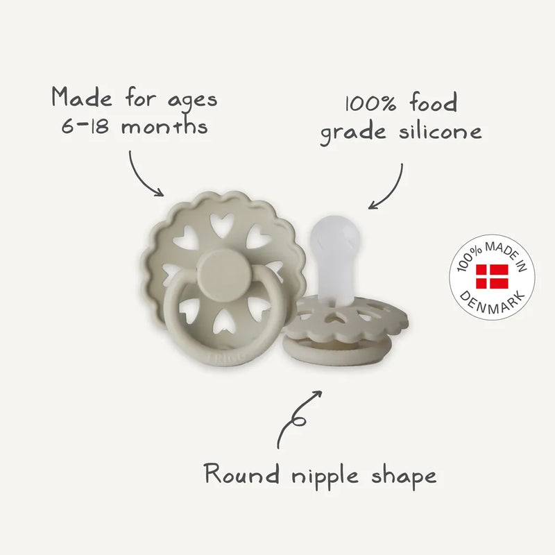 FRIGG 6-Pack Pacifiers - Silicone Size 2 - Cinnamon Charm