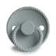 FRIGG Round Pacifier - Rope Silicone Size 2 - French Gray