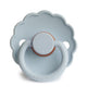 FRIGG Round Pacifier - Daisy Latex Size 2 - Baby Blue