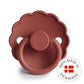 FRIGG Round Pacifier - Daisy Silicone Size 1 - Baked Clay