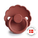 FRIGG Round Pacifier - Daisy Silicone Size 1 - Baked Clay