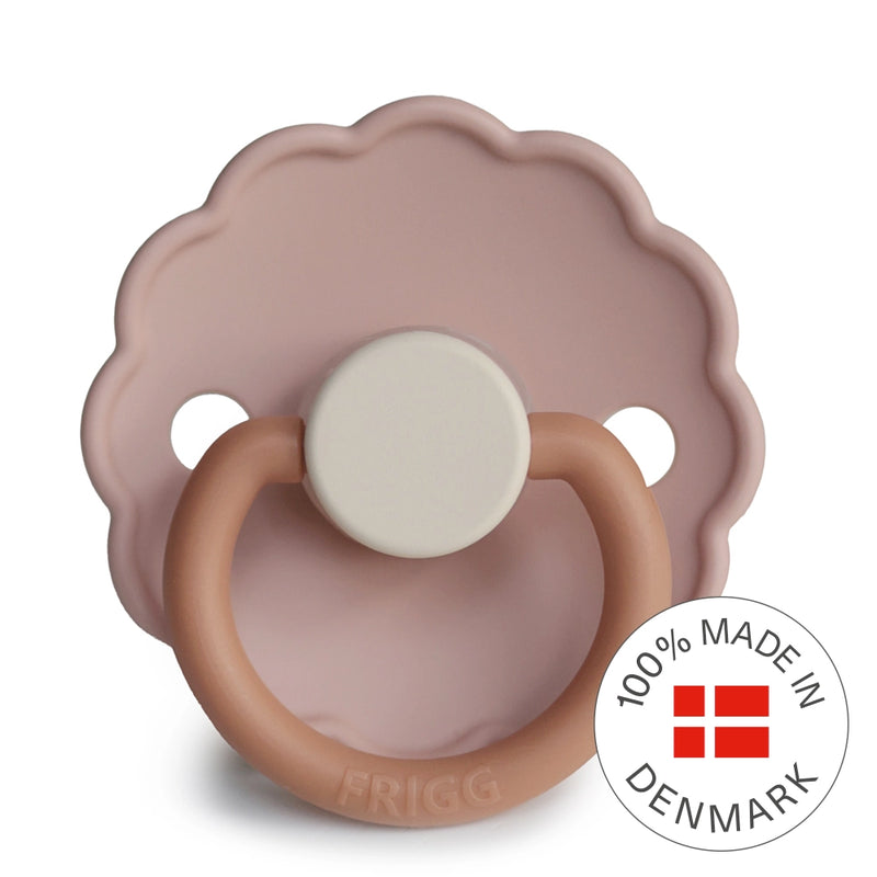 FRIGG Round Pacifier - Daisy Silicone Size 1 - Biscuit