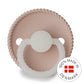 FRIGG Round Pacifier - Rope Night Silicone Size 2 - Blush