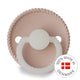 FRIGG Round Pacifier - Rope Night Silicone Size 2 - Blush