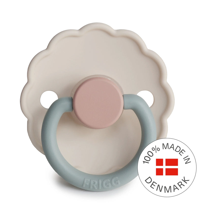 FRIGG Round Pacifier - Daisy Silicone Size 1 - Cotton Candy