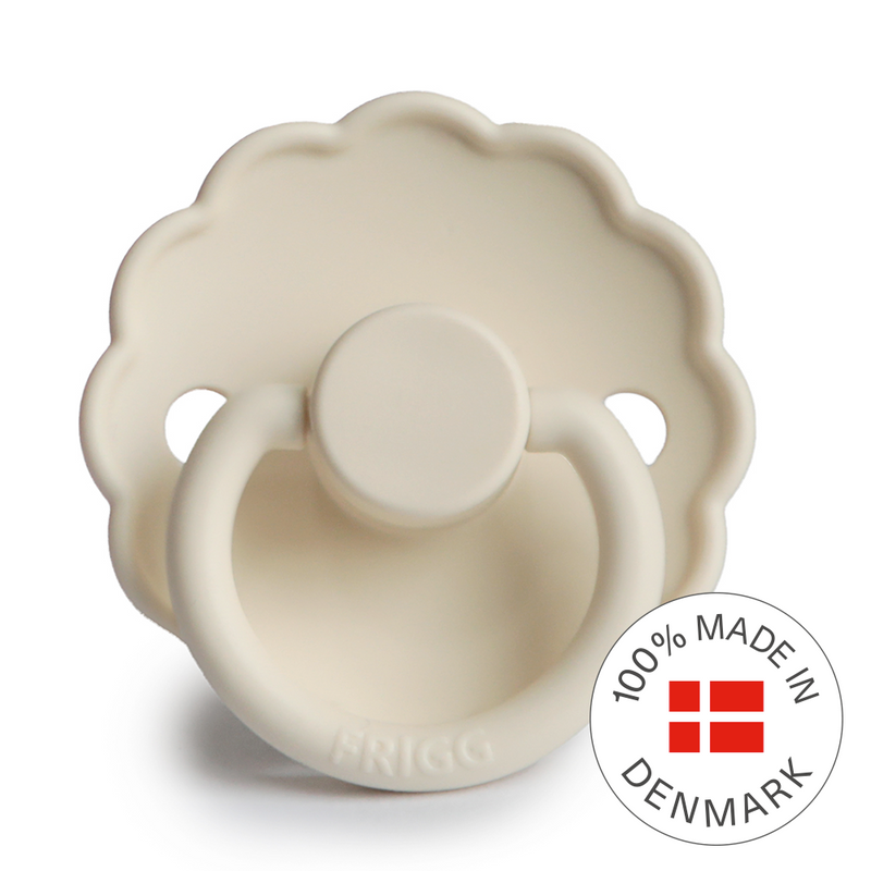 FRIGG Round Pacifier - Daisy Silicone Size 1 - Cream