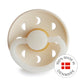 FRIGG Round Pacifier - Moon Phase Night Latex Size 2 - Cream