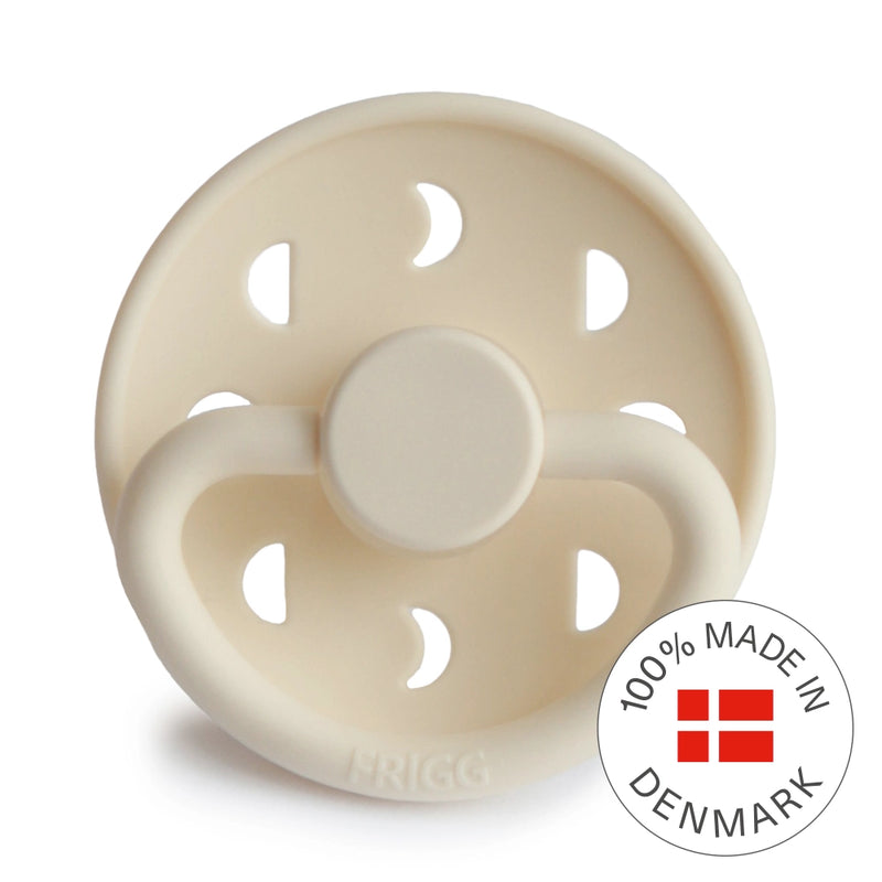 FRIGG Round Pacifier - Moon Phase Silicone Size 2 - Cream