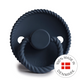 FRIGG Round Pacifier - Rope Silicone Size 2 - Dark Navy