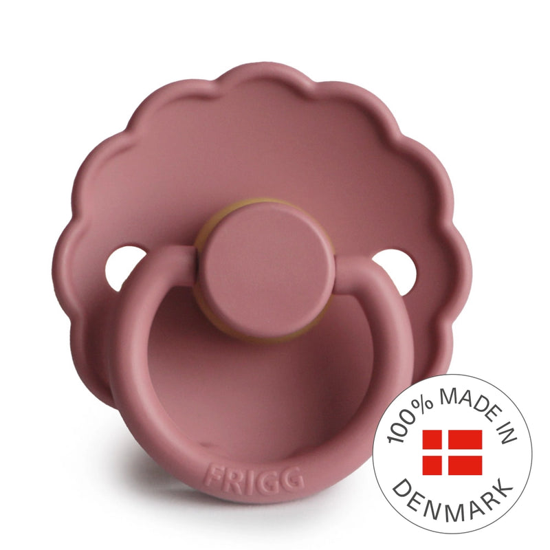 FRIGG Round Pacifier - Daisy Latex Size 1 - Cedar