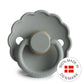 FRIGG Round Pacifier - Daisy Latex Size 1 - French Gray