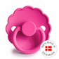 FRIGG Round Pacifier - Daisy Silicone Size 1 - Fuchsia